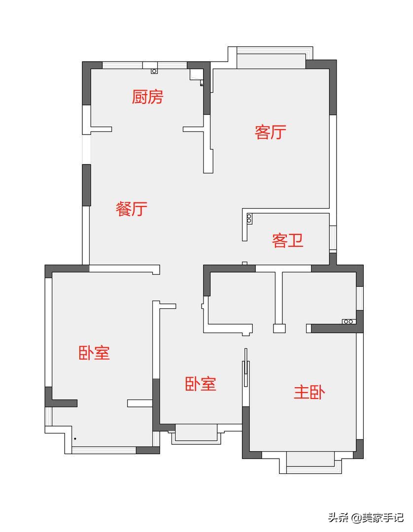 南京夫妻129㎡衣柜床一体设计装修效果图