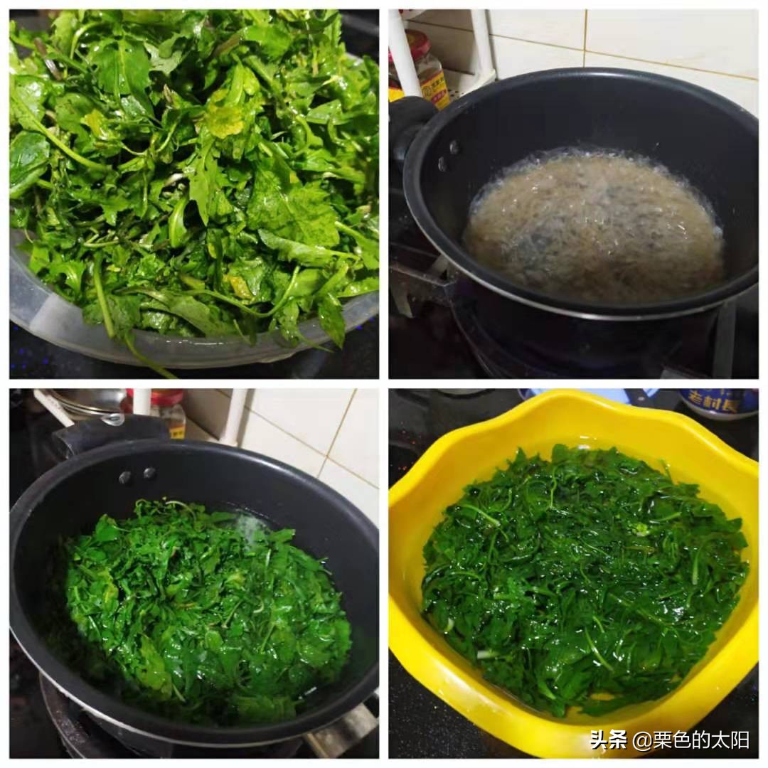 家常的美味——纯素的荠菜粉条馅包子