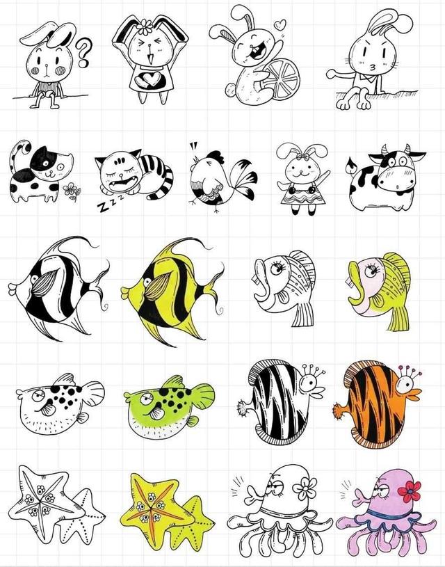 零基础手帐简笔画画法教程：五种手帐简笔画，收藏起来留着画！
