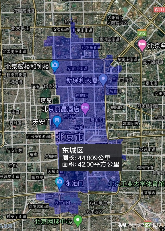 北京13个城区地图（北京市行政区划地图）