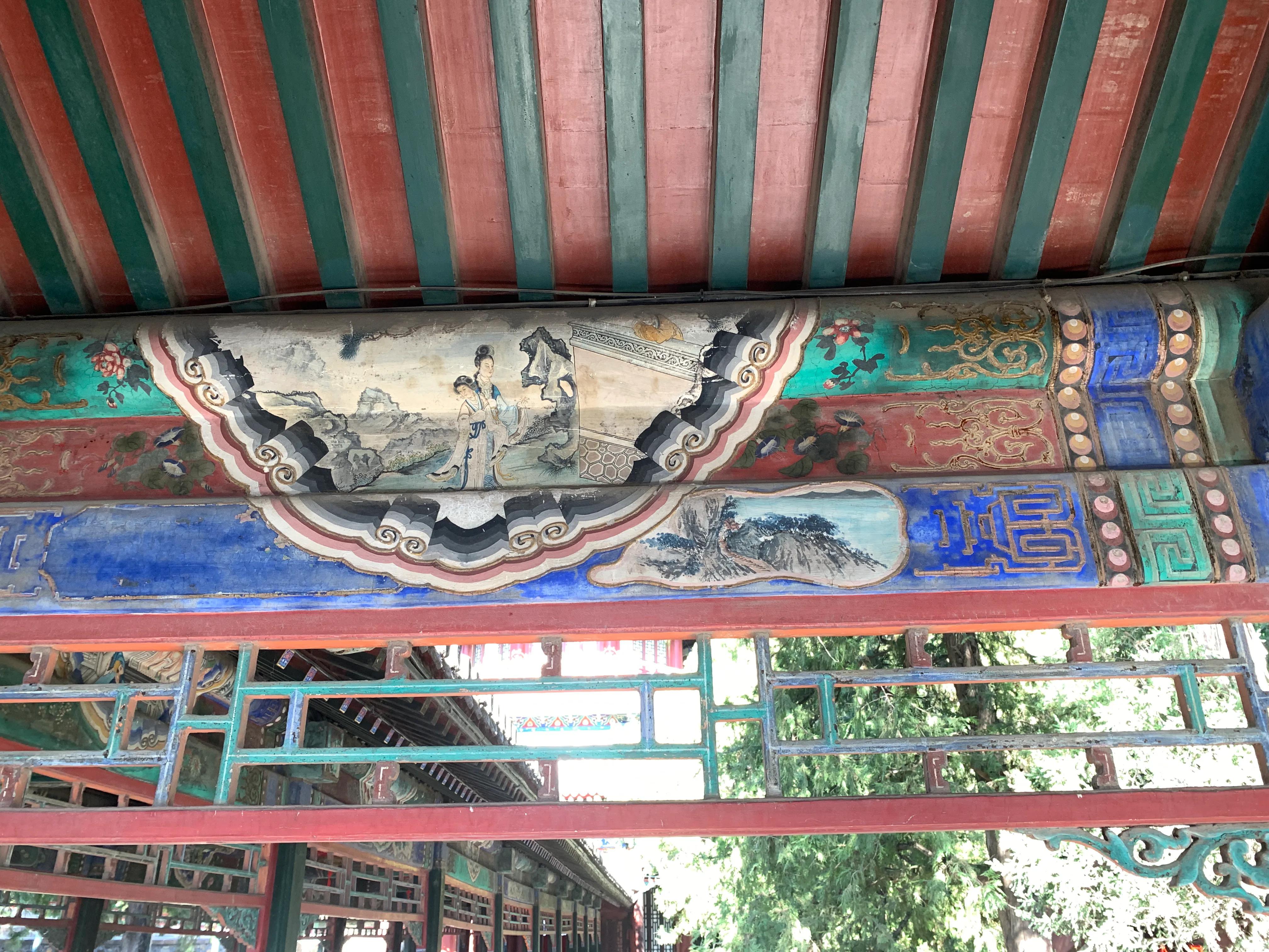颐和园探秘之——须弥灵境四大部洲，木衣锦绣彩画长廊