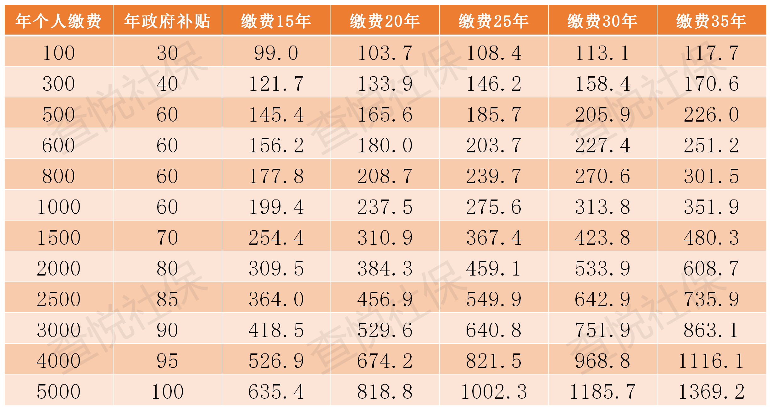 城乡居民养老保险买哪个档次划算