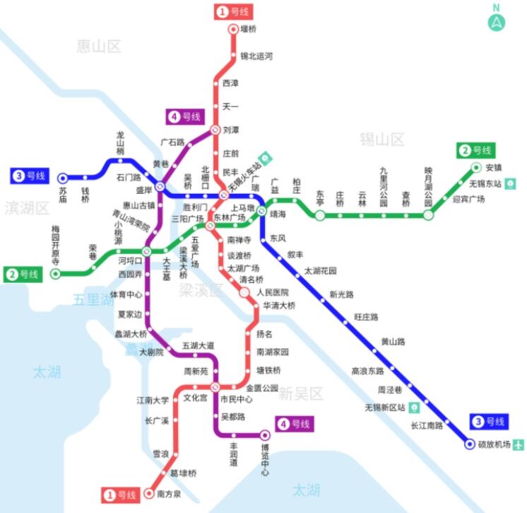 江苏在建一条地铁线，长24.6千米，是无锡首个呈半环状的地铁线路