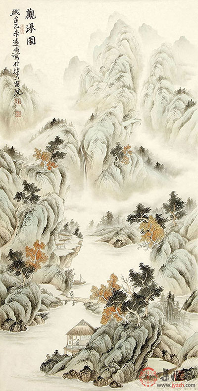 家居玄关装饰挂画？国画山水美景秀雅别致