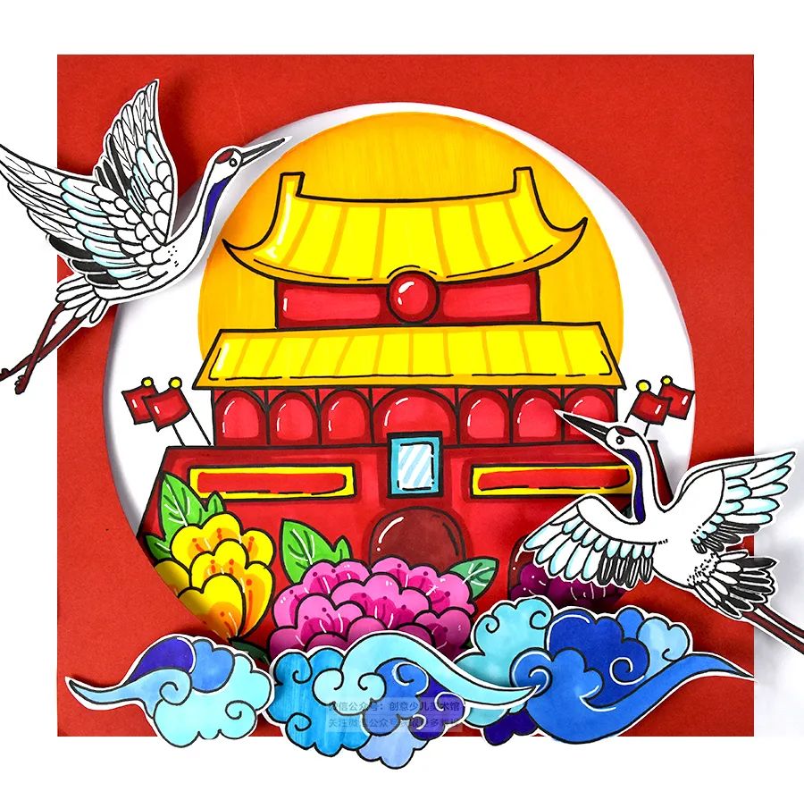 天安城门怎么画好看又简单图片国庆节北京天安图画儿童画