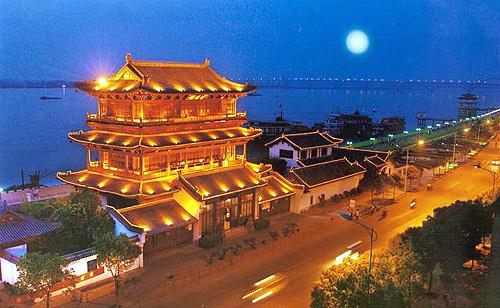 浔阳江边浔阳楼宋江九江浔阳楼