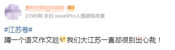 来了！2020年江苏卷高考作文题