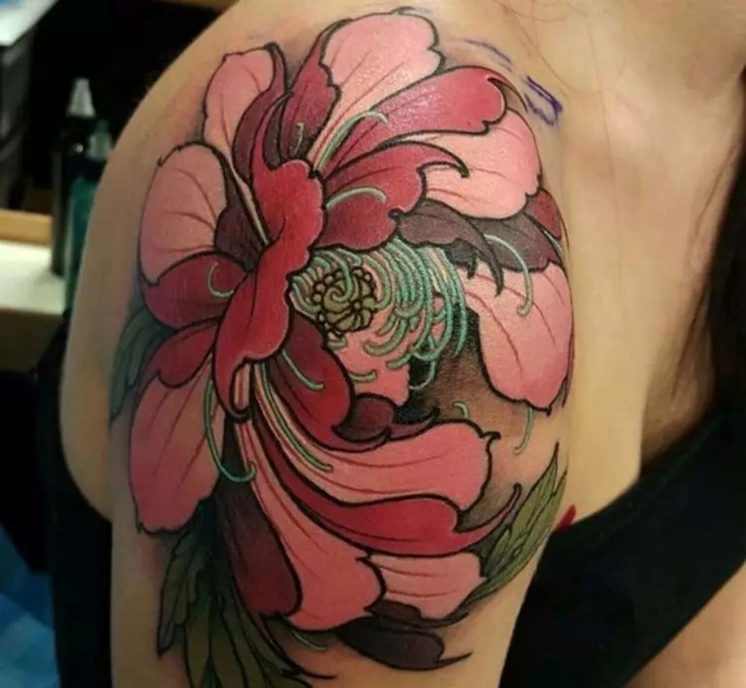 女生招财的纹身图案 牡丹寓意招财_达一风水网