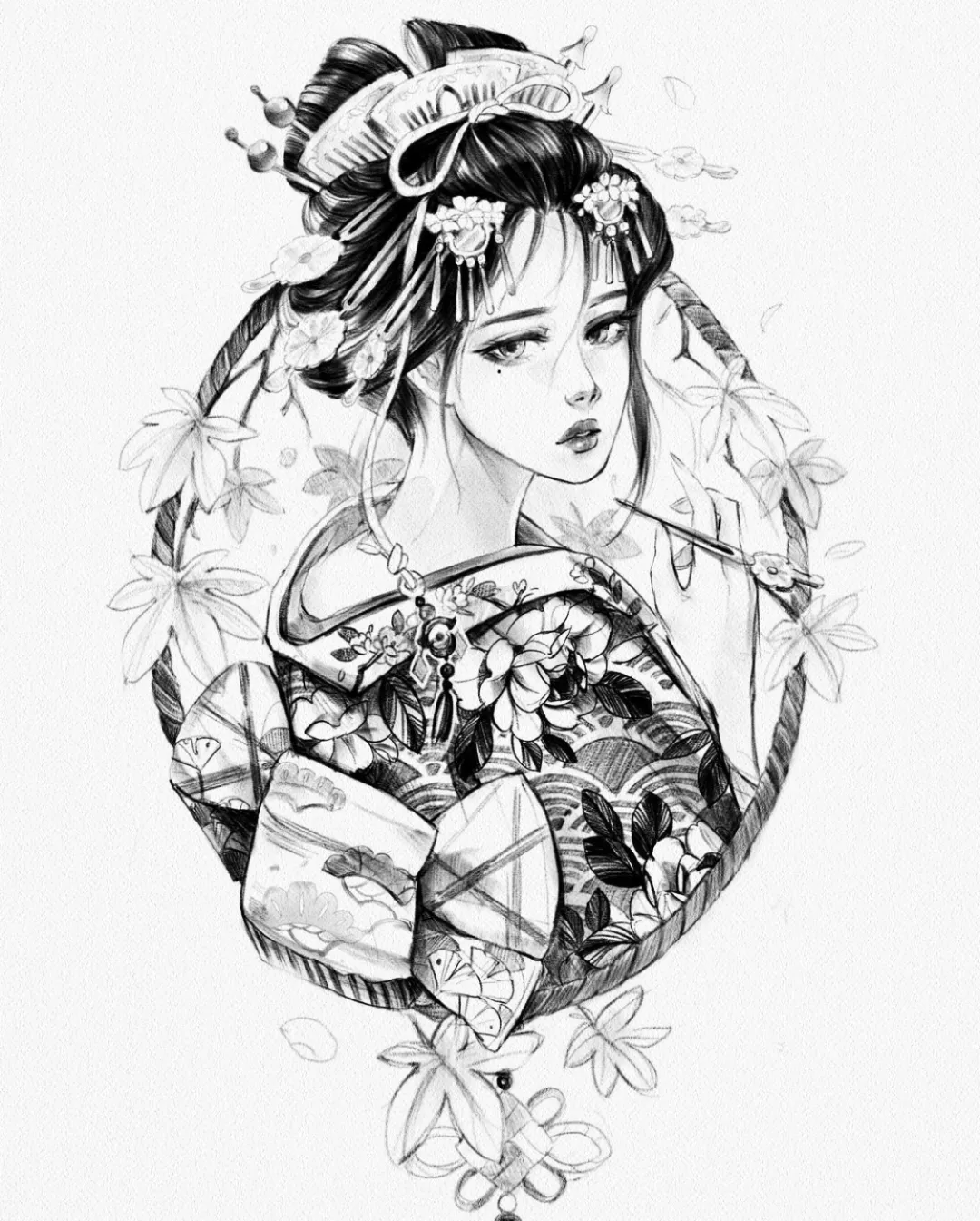 一些干净素雅的纹身图稿,女生纹身首选