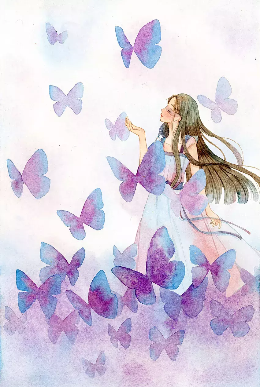 镜花水月，插画师用一支水彩笔画出一个梦想王国！