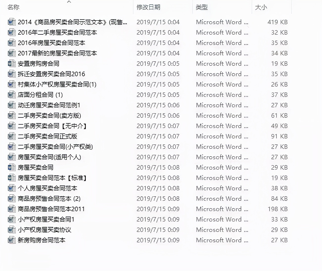 1000份各类合同样本大全，不同行业，不同类型