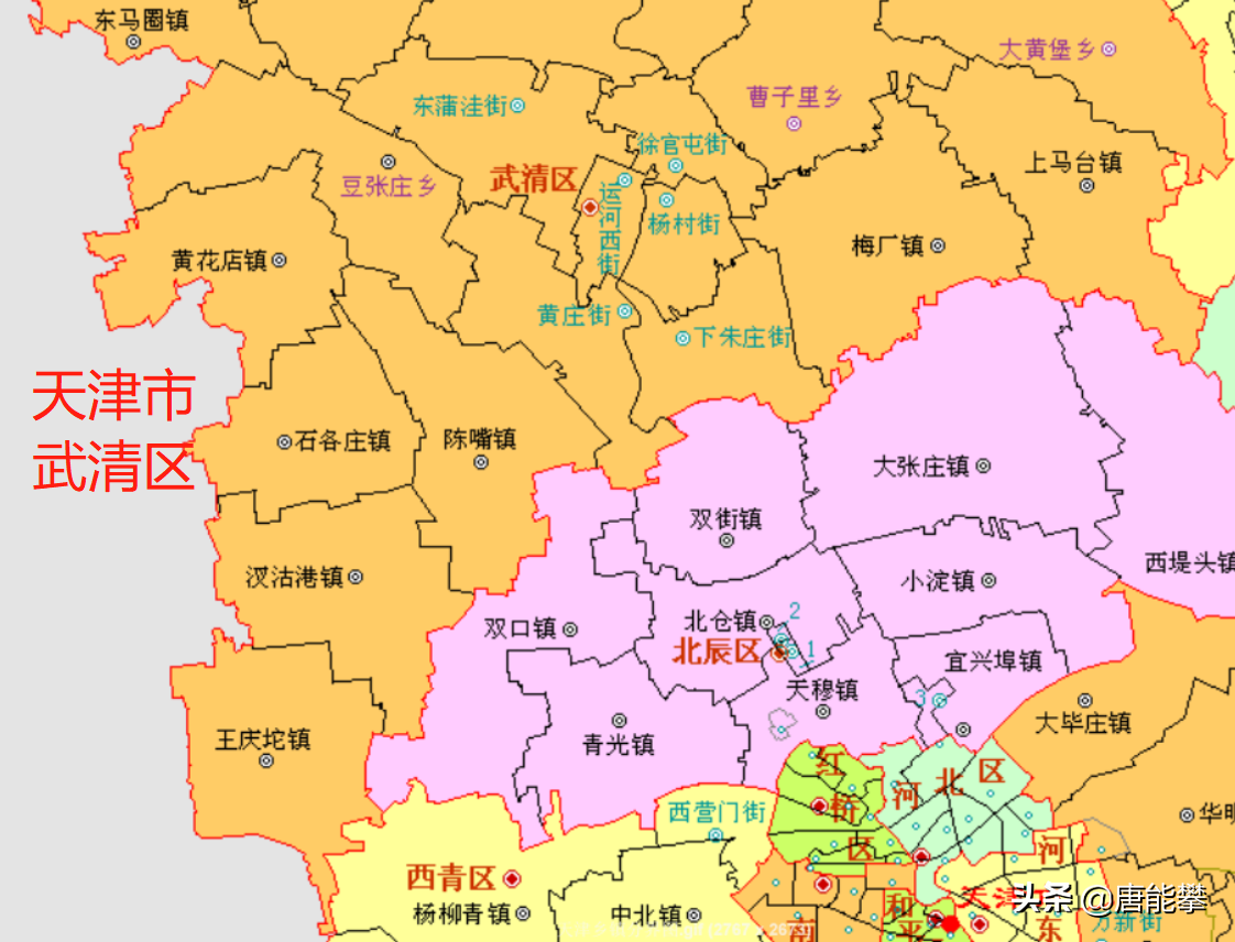 天津武清区24镇 北辰区9镇:县域经济研究之最新人口,工业统计