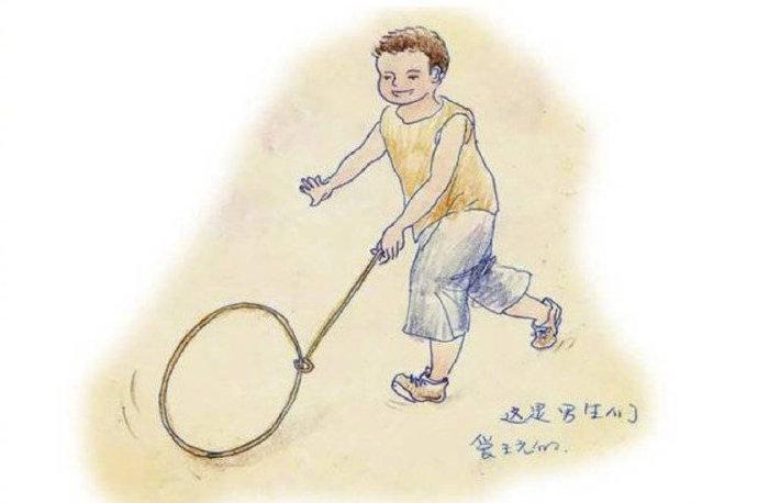 画师用漫画还原童年,翻绳,挑棍,东南西北,哪个是属于你的童年