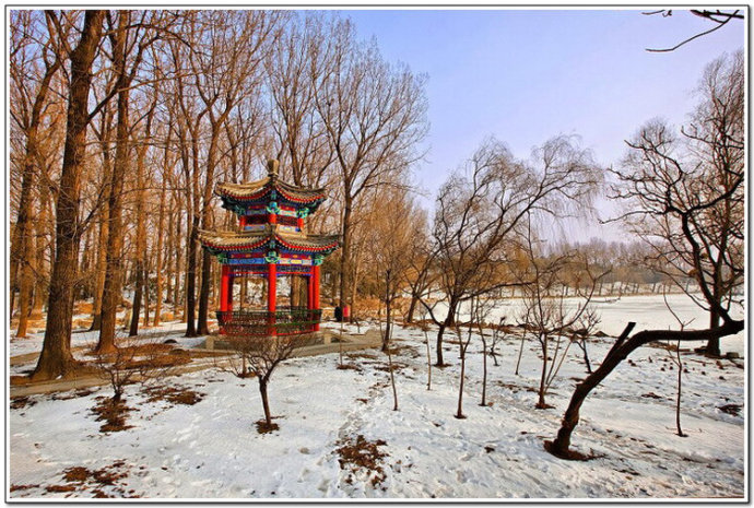 「美图集锦」湖畔夕阳