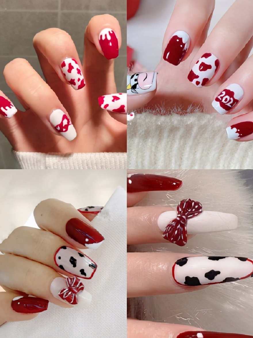 angelababy同款"红色美甲",显白又洋气,新年安排上