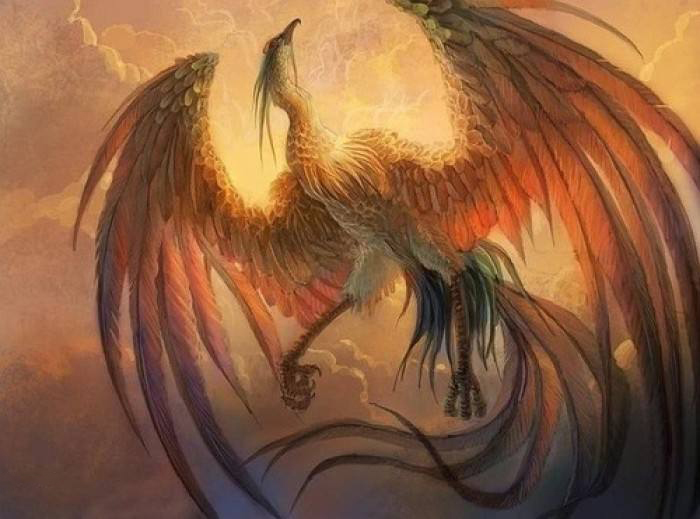 神话传说中的神鸟凤凰亦分五类，赤青黄紫白，赤色的并不是朱雀！