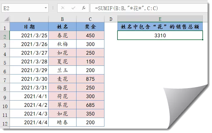 按条件求和，SUMIF驾到