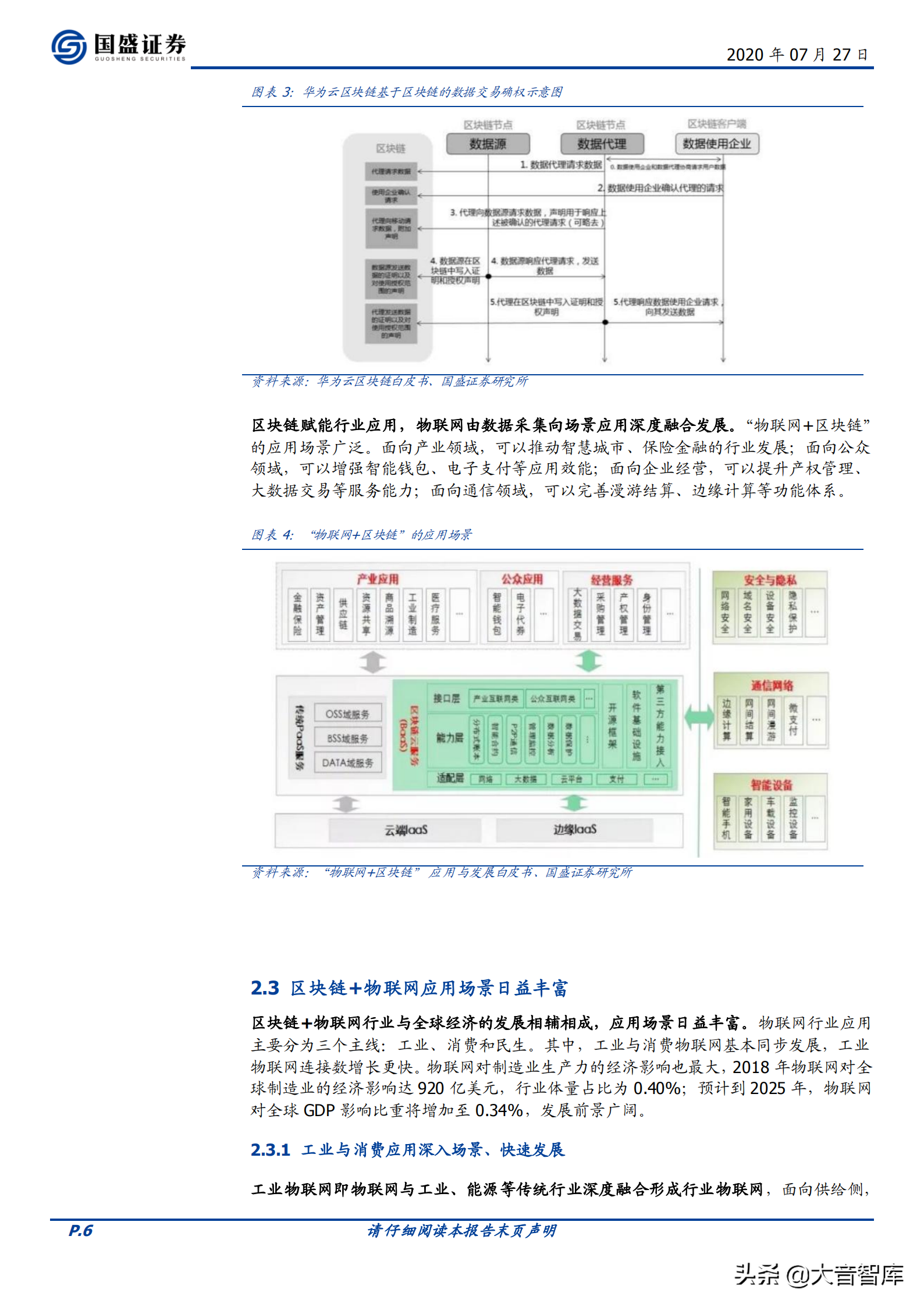 「国盛证券」区块链+物联网，深挖数据价值和智能场景