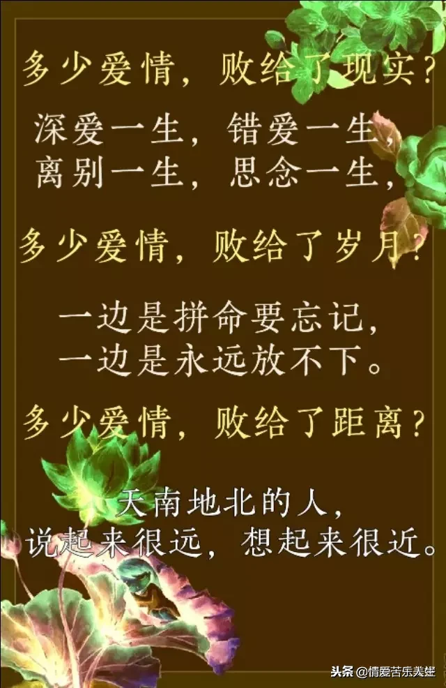 今生相遇，有缘无分；来生相约，再做夫妻！你来或不来，我都等你