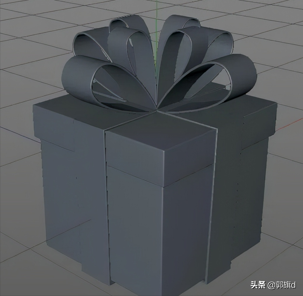 C4D礼物盒建模
