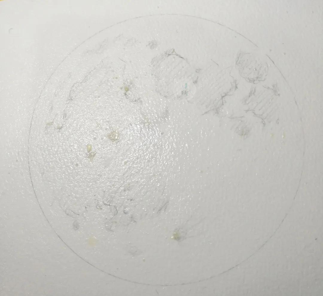月球表面怎么画简单图片