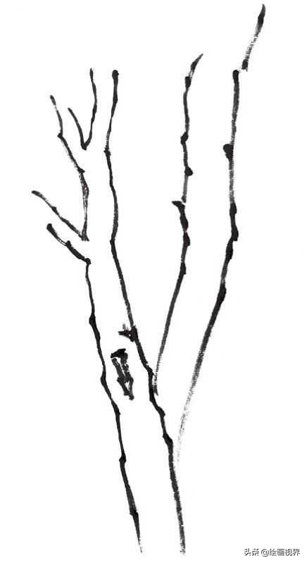 画国画树不会画？教你常见树的画法，简单易学，收藏起来临摹学习