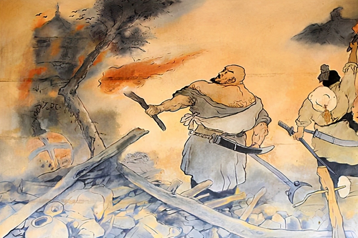 《水浒传》鲁智深，英雄难过美人关，荷尔蒙爆发拳打镇关西