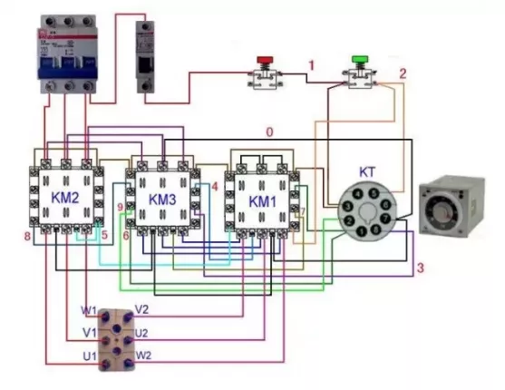 星三角启动原理图及电气柜接线图，看完涨知识