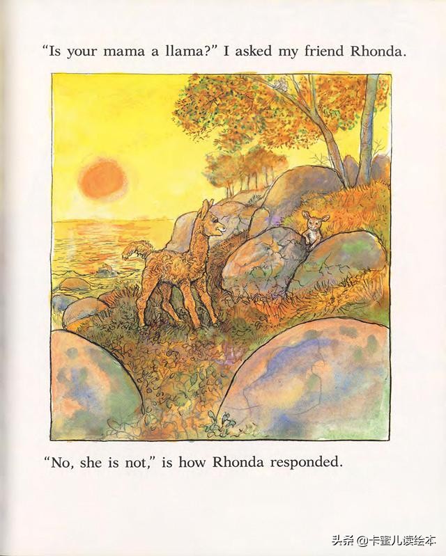 英文有声绘本《Is Your Mama a Llama》你的妈妈是羊驼吗？