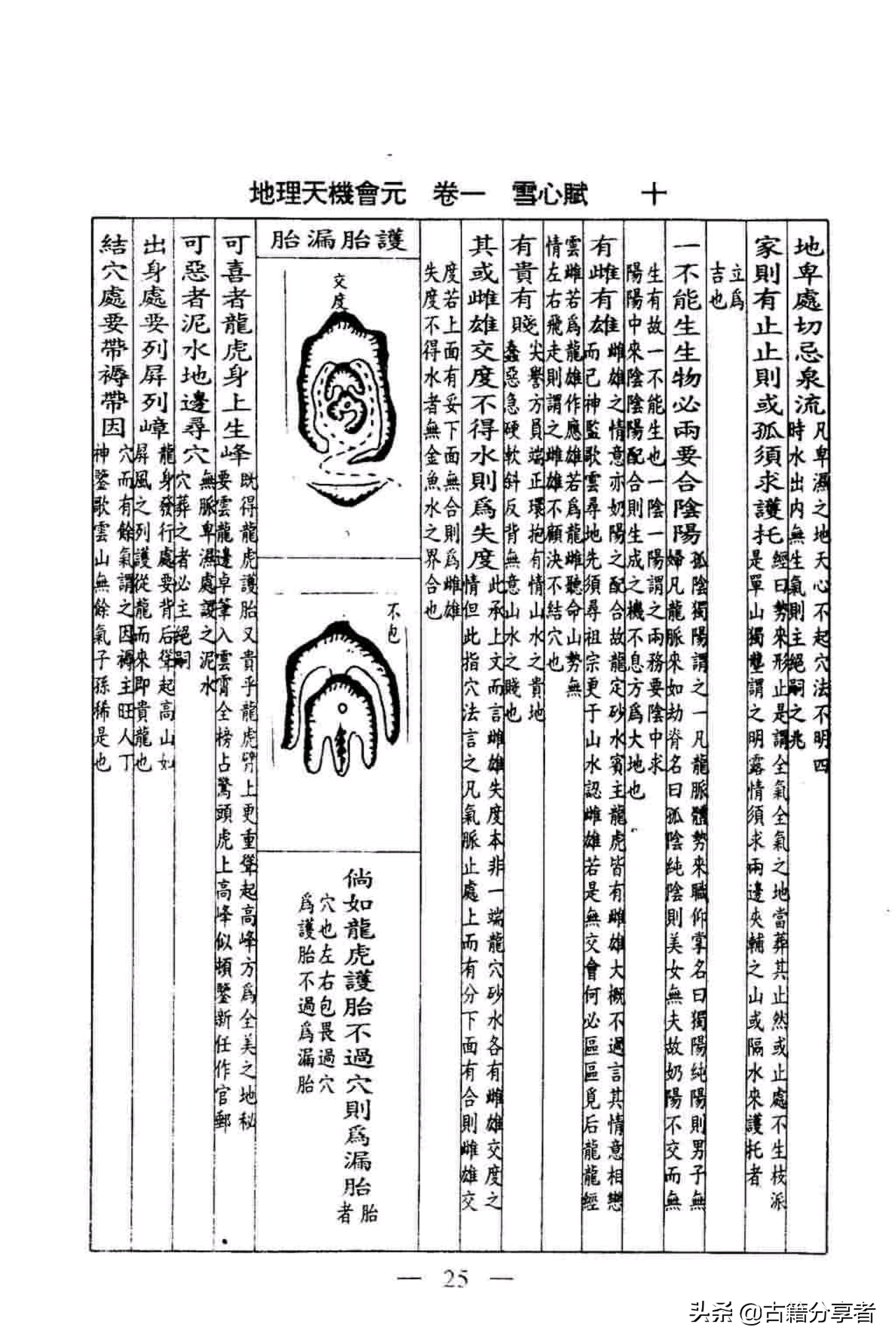 风水地理书（地理天机会元）雪心赋