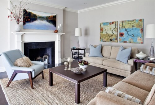 客厅茶几地毯效果图赏析 让你的客厅变得更有人情味