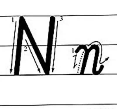 声母m几笔写成(26个英文字母笔写顺序)