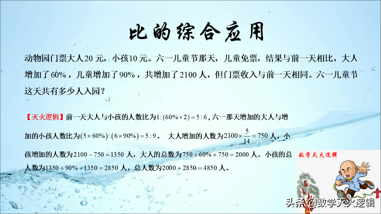 比的综合应用1，小学难点，学会如何在复杂的题型中找等量关系