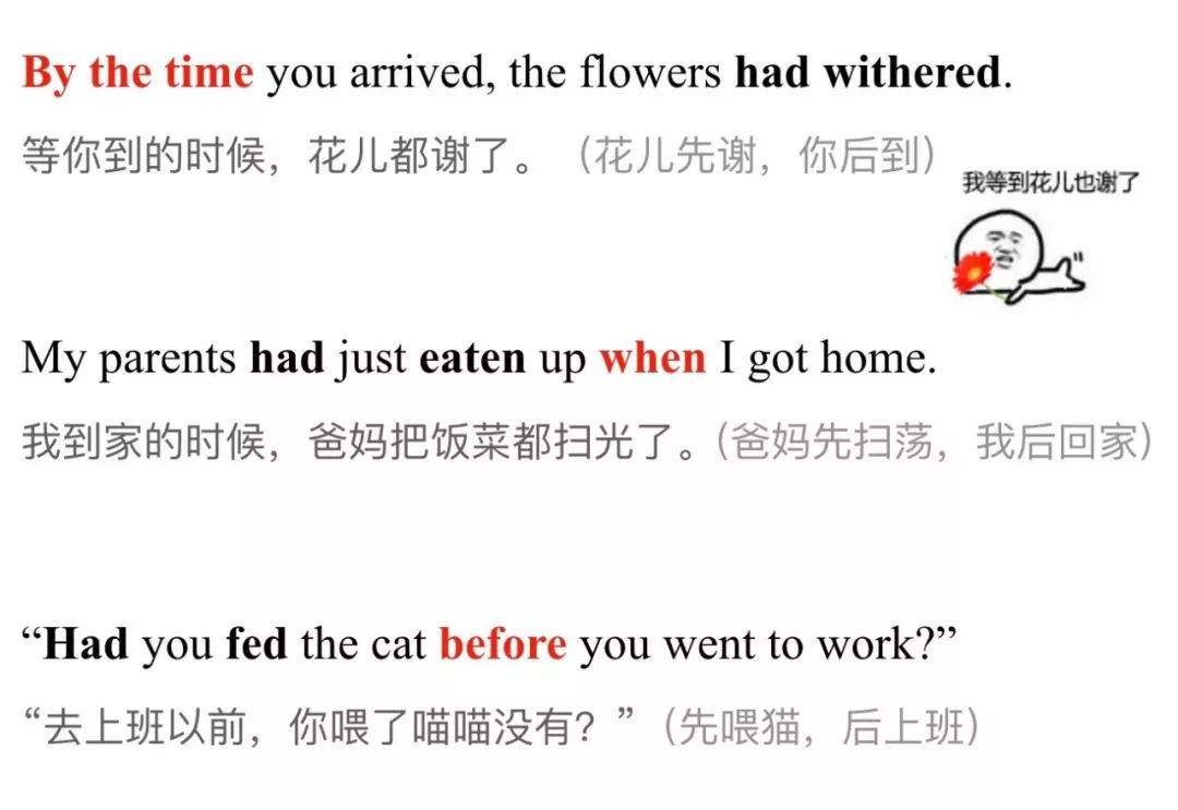 英语语法里，谁先、谁后发生很重要么？过去完成时：“嗯”