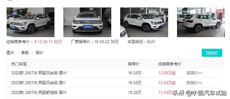 大众途岳降价跌至12.08万！搭载1.4T，百公里6.1L油