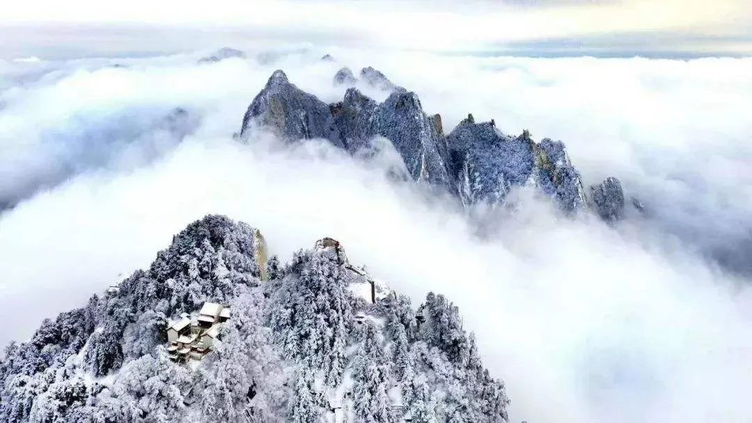 雪后华山，才是真正的侠客江湖：飞雪连天射白鹿，笑书神侠倚碧鸳