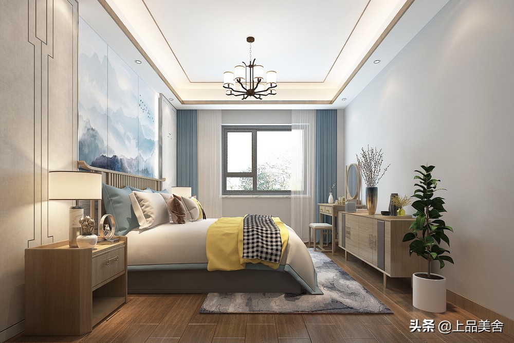 她135㎡新中式风新家，仅花了四个月时间，就完工了，效果很好