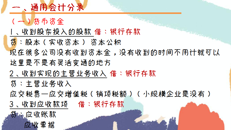 基本功不可废，会计科目表（附表）+全行业通用会计分录280页，收