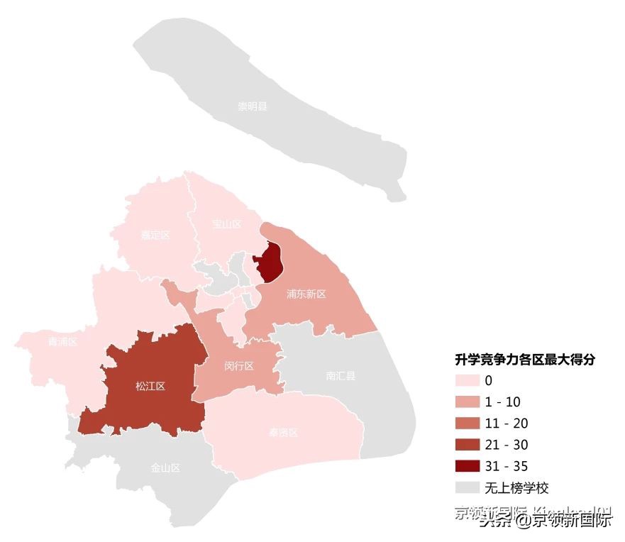 上海国际学校区域分析：杨浦区光华学院剑桥国际中心竞争力最强