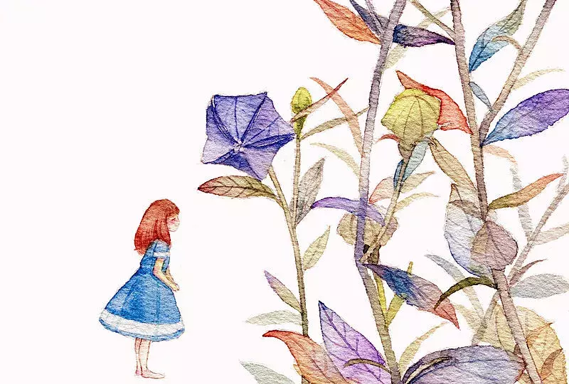 镜花水月，插画师用一支水彩笔画出一个梦想王国！