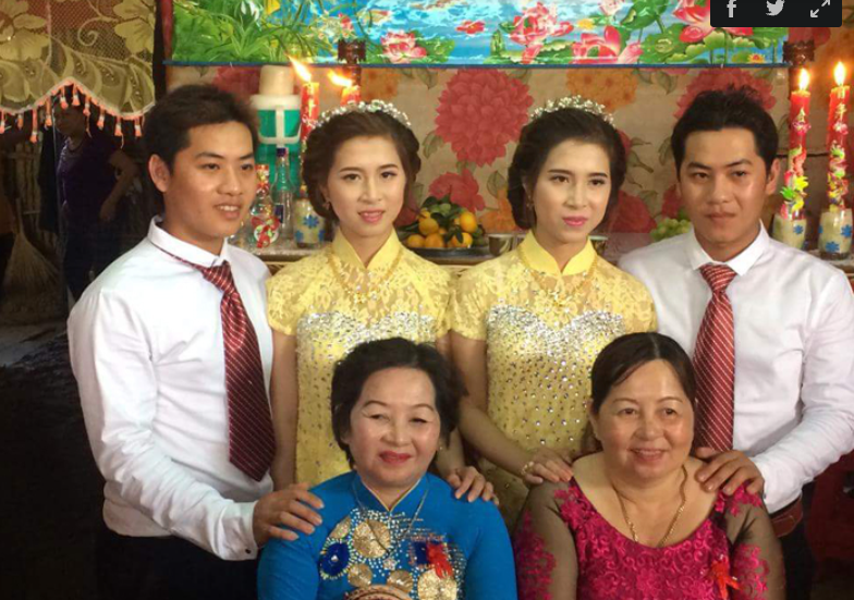 罕見！越南一對雙胞胎兄弟迎娶雙胞胎新娘，生的孩子也像雙胞胎 爸媽逼婚 第5張