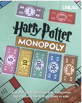 哈利波特被妹子改成手工版大富翁，数万网友眼红到喊话官方出同款