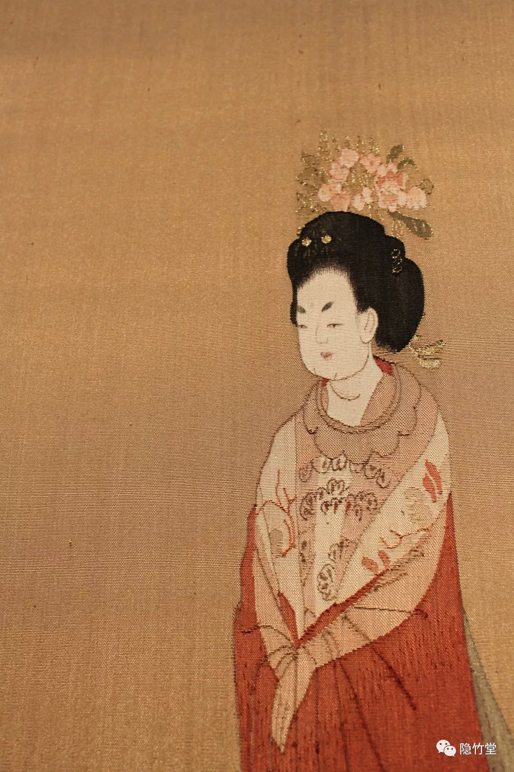 簪花仕女图作品介绍_簪花仕女图绘画作品赏析 - 齐齐哈尔诗词网