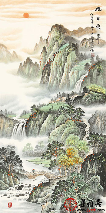 家居玄关装饰挂画？国画山水美景秀雅别致