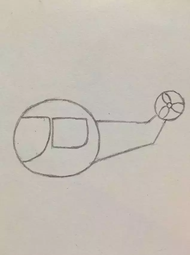 简笔画 | 炫酷的直升飞机绘画教程, 分分钟学会,收藏起来教孩子
