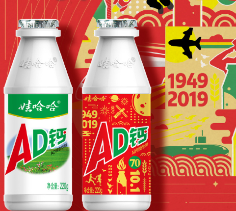 娃哈哈ad钙奶换包装了,不同年代的娃哈哈包装,你喝的是哪种?