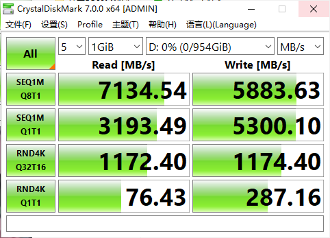 XPG s70 1tb pcie 4.0 ssd评测：这才是性能猛兽