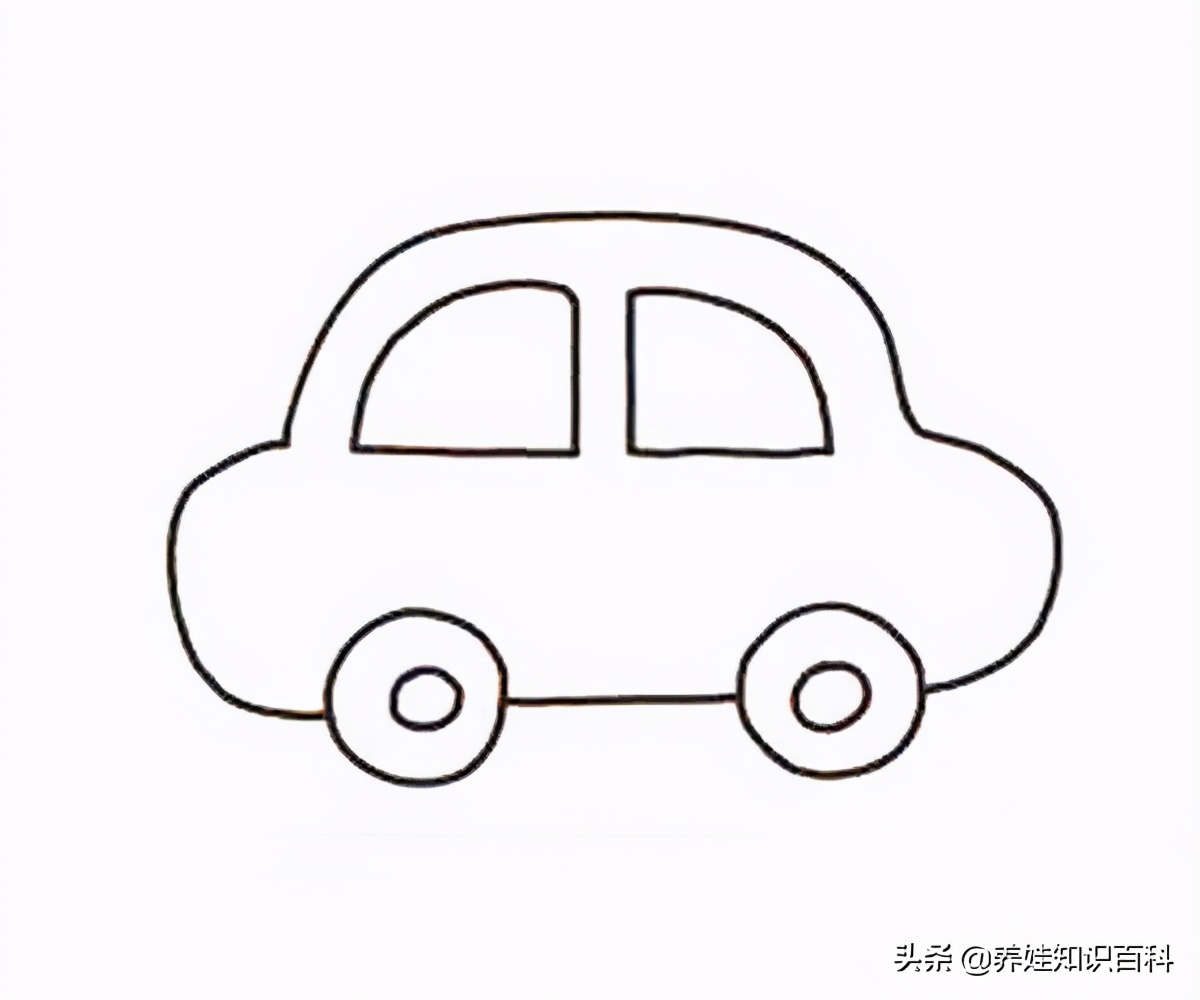 一辆车怎么画简单图片