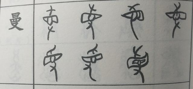 从字形角度《甲骨文字典》引用郭鼎堂的解说为"以手张目形.