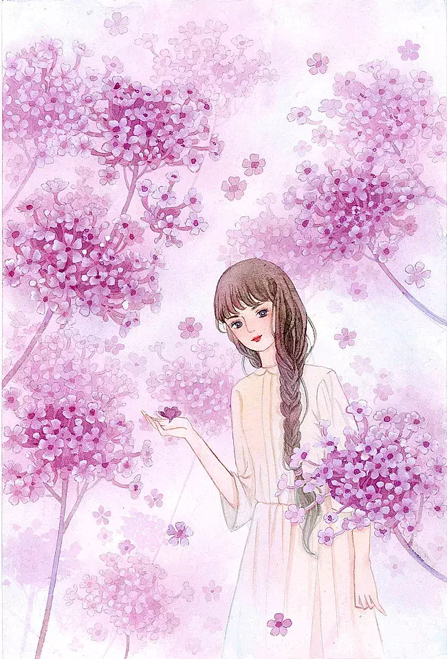 镜花水月，插画师用一支水彩笔画出一个梦想王国！